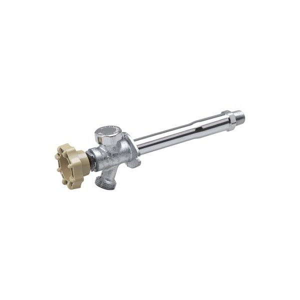 Anti-Siphon Frost-Free Sillcock Valve 1/2 x 3/4in Connection MPT x Hose 125 psi Pressure Brass Body
